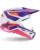 Alpinestars Combo Crosshelm mit Brille SM3 Heat weiss pink