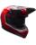 Bell MX Helm Combo MX-10 Spiral schwarz rot mit TWO-X Atom Brille