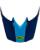 Bell Helmschirm MX-10 Visor Spiral hellblau hellblau