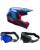 Bell Kinder MX Helm Combo MX-10 Speedway blau mit TWO-X Race Brille
