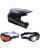 Bell MX Helm Combo MX-10 FH schwarz matt mit TWO-X Atom Brille