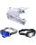 Bell MX Helm Combo MX-10 Solid weiss mit TWO-X Atom Brille