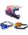 Bell MX Helm Combo MX-10 Speedway blau weiss mit TWO-X Atom Brille