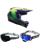 Bell MX Helm Combo MX-10 Speedway lila mit TWO-X Atom Brille