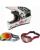 ONEAL MTB Helm Combo mit Brille BACKFLIP KNOX weiss schwarz