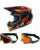 Oneal Combo Crosshelm mit Brille 3SRS HAZE blau orange