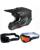Oneal Combo Crosshelm mit Brille 5SRS SOLID schwarz