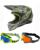 Oneal Combo Crosshelm mit Brille 1SRS SPLASH grau neon