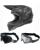 Oneal Combo Crosshelm mit Brille 1SRS SPLASH schwarz grau