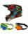 Oneal Kinder Combo Crosshelm mit Brille 1SRS VIBRANT bunt
