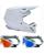 Fox Combo Crosshelm mit Brille V1 SOLID Kids weiss