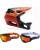 Fox Downhill MTB Combo Helm mit Brille Proframe RIZER coral