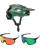 Fox MTB Helm Combo mit Brille Speedframe PRO DEFY blau grün