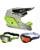 Fox Combo Crosshelm mit Brille V1 COLLECT gelb grau
