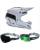 Fox Combo Crosshelm mit Brille V3 RS FRACTURE weiss