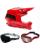 Fox Combo Crosshelm mit Brille V3 RS FRACTURE rot