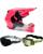 Fox Combo Crosshelm mit Brille V1 SHIELD pink