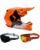 Fox Combo Crosshelm mit Brille V1 SHIELD orange