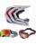 Fox Combo Crosshelm mit Brille V1 KAIROS schwarz rot