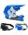 Fox Combo Crosshelm mit Brille V1 SHIELD Kids blau