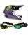 Fox Combo Crosshelm mit Brille V3 RS IMAGE PHANTOM lila