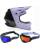 Fox Downhill MTB Combo Helm mit Brille Rampage RS PHANTOM lila