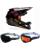 Fox Downhill MTB Combo Helm mit Brille Rampage KAIROS Kids gelb