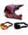 Fox Combo Crosshelm mit Brille V3 RS CANVAS rot