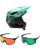 Fox MTB Helm Combo mit Brille Dropframe PRO KAIROS blau