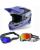 Alpinestars Combo Crosshelm mit Brille SM3 Jettson grau