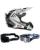 Oneal Crosshelm Combo 5SRS SPIKE mit TWO-X Atom Brille weiss schwarz