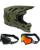 Oneal MTB Helm Combo BLADE STRIKE mit Race Brille schwarz grün