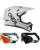 Oneal MTB Helm Combo SONUS SOLID mit Race Brille grau