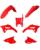 Cycra 5-teiliges Replica Plastik-Kit HON CRF450R RD