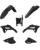 Cycra 5-teiliges Replica Plastik-Kit HON CRF450R BK