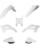 Cycra 5-teiliges Replica Plastik-Kit HON CRF450R WH/BK