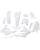 Cycra Powerflow-Karosserie-Kit POWERFLOW Plastikkit YZF WHT