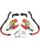 Cycra Ultra Probend CRM Wrap Around Handprotektoren für 1-1/8" Lenker WHT/RED