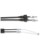 Moose Racing Schwarzer Vinyl-Gaszug CABLE THROTTLE MSE HON