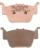 DP Brakes ATV/UTV Sintermetall-Bremsbeläge BRAKE PAD HON ATV REAR