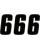 Factory Effex Nummernsticker FX 7 # BLK-6