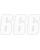 Factory Effex Nummernsticker FX 7 # WHT-6