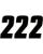 Factory Effex Nummernsticker FX 6 # BLK-2