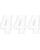 Factory Effex Nummernsticker FX 6 # WHT-4