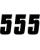 Factory Effex Nummernsticker FX 7 # BLK-5