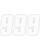 Factory Effex Nummernsticker FX 7 # WHT-9