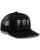 Fox BLOCK Snapback Cap MESH TRUCKER schwarz schwarz