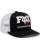 Fox CHECKER Kids Snapback Cap MESH TRUCKER schwarz schwarz