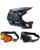 Fox Kinder MTB Helm Combo Proframe Thrive schwarz grün mit TWO-X Race Brille