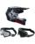 Fox Kinder MX Helm Combo V1 Abyss schwarz mit TWO-X Race Brille